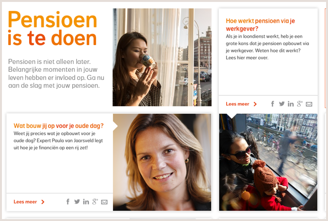 Schermafbeelding van pensioenistedoen.nl